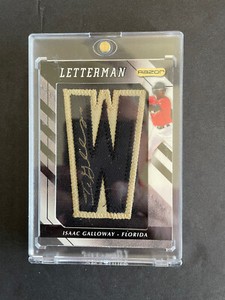 2008 Razor Letterman #IG-G ISAAC GALLOWAY Autograph Card 1/1 Masterpiece!!