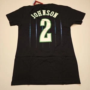 NWT Charlotte Hornets Larry Johnson Reload Jersey T-Shirt Small New With Tags - Picture 1 of 7