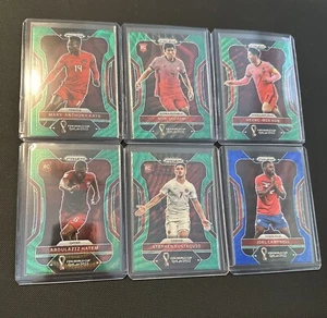 2022 Panini Prizm World Cup Qatar Green Wave Prizm Lot Canada, Costa Rica, Korea - Picture 1 of 13