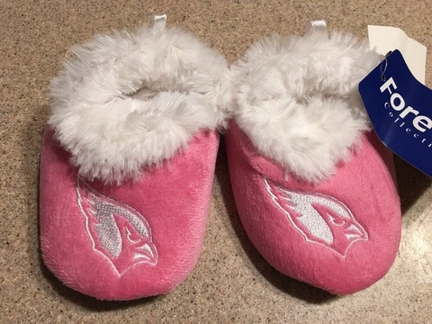 Arizona Cardinals NFL Baby Infant Pink Booties, Size XLarge 12/24 Months, NWT Cover