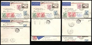 Deutschland-1928-Zeppelin Postkarten-LZ 127-signiert-Eckener-Rosendahl-Viegand-Drummond - Bild 1 von 15