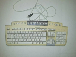 Vintage Compaq KU-9978 Wired USB Desktop Keyboard White 179355-007 Tested - Picture 1 of 8