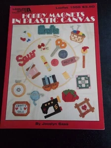Hobby Magnets In Plastic Canvas Leaflet ~ Leisure Arts ~ 1994 - Picture 1 of 4