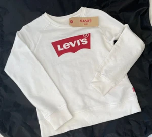 BNWT Levi's White Sweatshirt Top Age 12 Years - Picture 1 of 8