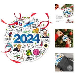 2024 Christmas Ornaments, Christmas Ornaments 2024, Year in Review Ornament, ... - Imagen 1 de 9