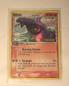 Pokémon Ex Dragon Frontiers Arbok #13 2006 holograma inverso - Imagen 1 de 3