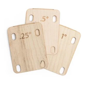 3 Stk E-Gitarre Hals Shims Ahorn Platte 0.25 0.5 1 Grad Ersatzteile Kit Set - Bild 1 von 7