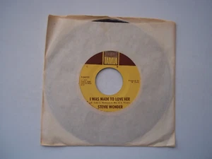 STEVIE WONDER - I Was Made To Love Her / Hold Me - 45 RPM 7" Record 1967 Tamla - Picture 1 of 6