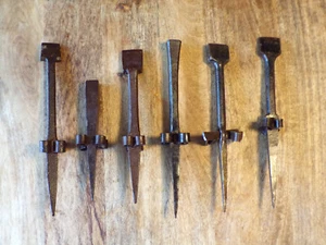 ANCIEN 6 ENCLUME FAUCHEUR FER FORGé FAUX - Picture 1 of 2