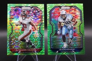 2020 Panini Prizm Green Scope Ke'Shawn Vaughn Rookie Card #320