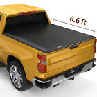66 Ft Bed Soft 3 Fold Tonneau Cover For 19 24 Chevy Silverado Gmc Sierra 1500
