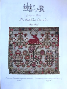 The Red Deer Sampler 1861 - 1866 chart NEW GIGI R Collection Privee - Picture 1 of 3