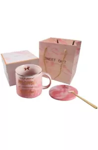Mom Promoted to Grandma Coffee Mug Set Cup, Coaster, Spoon, Gift Bag & Box - Picture 1 of 7