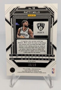 Patty Mills 2023 Panini Prizm Purple #18 8/99 JERSEY MATCH 1/1 Nets Spurs - Picture 1 of 2