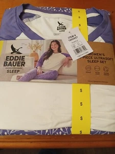 Eddie Bauer Purple Size small 2-Piece Ultra Soft Pajama Set NWT 💜 - Picture 1 of 1