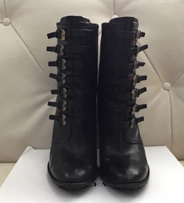 Botas de cuero negras B Makowsky para mujer talla 7M Foto 1 de 4