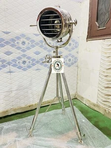 Chrome Nautical 70" Spotlight Floor Lamp Restore Royal Master Searchlight Gift - Picture 1 of 4