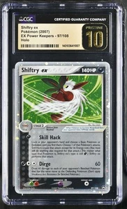 Pokemon Shiftry ex Holo 97 2007 EX Power Keepers Ultra Rare CGC 10 PRISTINE POP1 - Picture 1 of 2