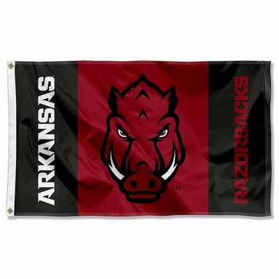 Arkansas Razorbacks Hogs Flag and 3x5 Banner - Image 1 of 4