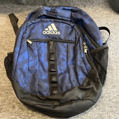 Adidas Blue Camo backpack Three Compartments Plus Sunglass Pocket Great Shape - Image 1 of 4