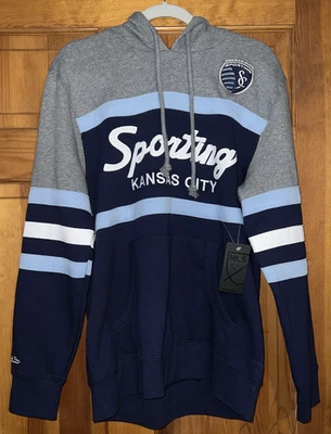 Sporting Kansas City Hoodie Large Mitchell & Ness MLS Pullover Hoodie NWT - Image 1 of 4