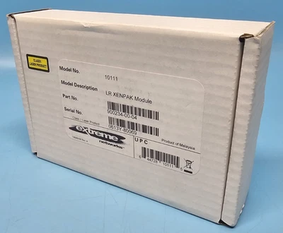 Extreme Networks, 10111 LR Xenpak 10 Gigabit Ethernet Transceiver 1310NM Module. - Image 1 of 4