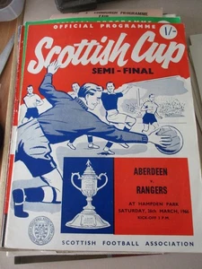 1966 Scottish Cup Semi Final Aberdeen v Rangers 26.3.1965 @ Hampden Park - Picture 1 of 1
