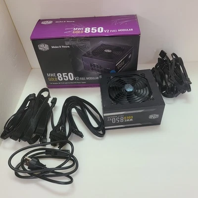 Cooler Master MWE 850 V2 850W 80 Plus Gold Power Supply (US Plug) Modular - Image 1 of 4