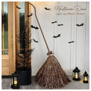 Halloween Decorations - Fall Decor for Home - 5.2 Ft Giant Light-Up Witches B... - Picture 1 of 6