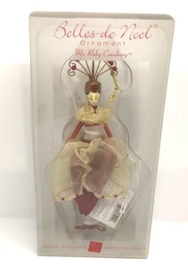 Vintage Russ Belles de Noel Ms Ruby Cranberry Hanging Christmas Ornament NWT - Picture 1 of 4