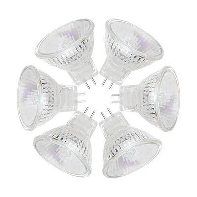 MR11 Halogen Bulbs 35W GU4 Bi-Pin Base Spotlight Dimmable Glass Cover Pack of 6 - Image 1 of 4