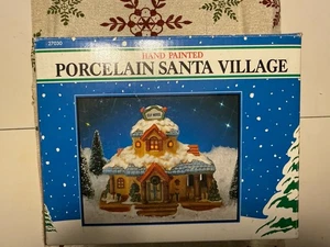 Porcelana Santa Village Candy Factory 1992 pintado a mano 27032 - Imagen 1 de 7