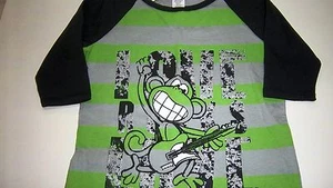 NWT Girls Bobby Jack Adorable Gray & Green "Love Rocks" Logo Shirt Medium 10/12 - Picture 1 of 1
