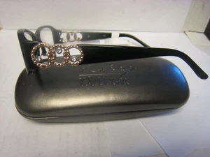 ROSE Women's Rx'able Eyeglass Frames WP-AR05, Black/Gold 51-16-130-29V with Case - Picture 1 of 5