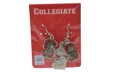 NCAA™ Stanford Cardinals Collegiate FH Heart Drop Earrings Cover