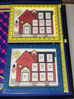 School Days Wood Ruler Collage Frame Photo Picture 1st-12th Grade 13” x 16” NIP - Image 1 of 4