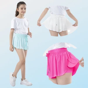 Short 2 in 1 for kids work out Running yoga cute for girls - Picture 1 of 7