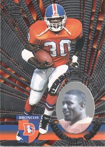 1996 Pacific Invincible Football Silver #I-41 Terrell Davis