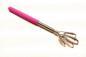 Stainless Pink Steel Back Scratcher Massage Tool Long 24" Therapeutic Portable - Bild 1 von 6