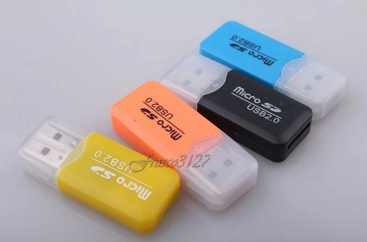 LETTORE MICRO SD MICRO SDHC USB PENDRIVE TRANSFLASH ADATTATORE MEMORIA CARD READ - Immagine 1 di 1