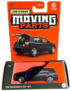 Matchbox 1995 VW Volkswagen Golf MK3 piezas móviles 1:64 coche modelo 21/54 2024 embalaje original - Imagen 1 de 11
