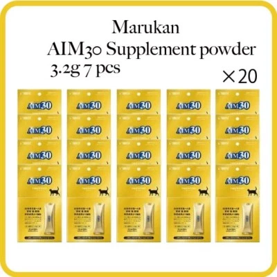 Marukan AIM30 Nutrition Supplements For Cats 3.2g x 7 Pck / Set Of 20 / FedEx