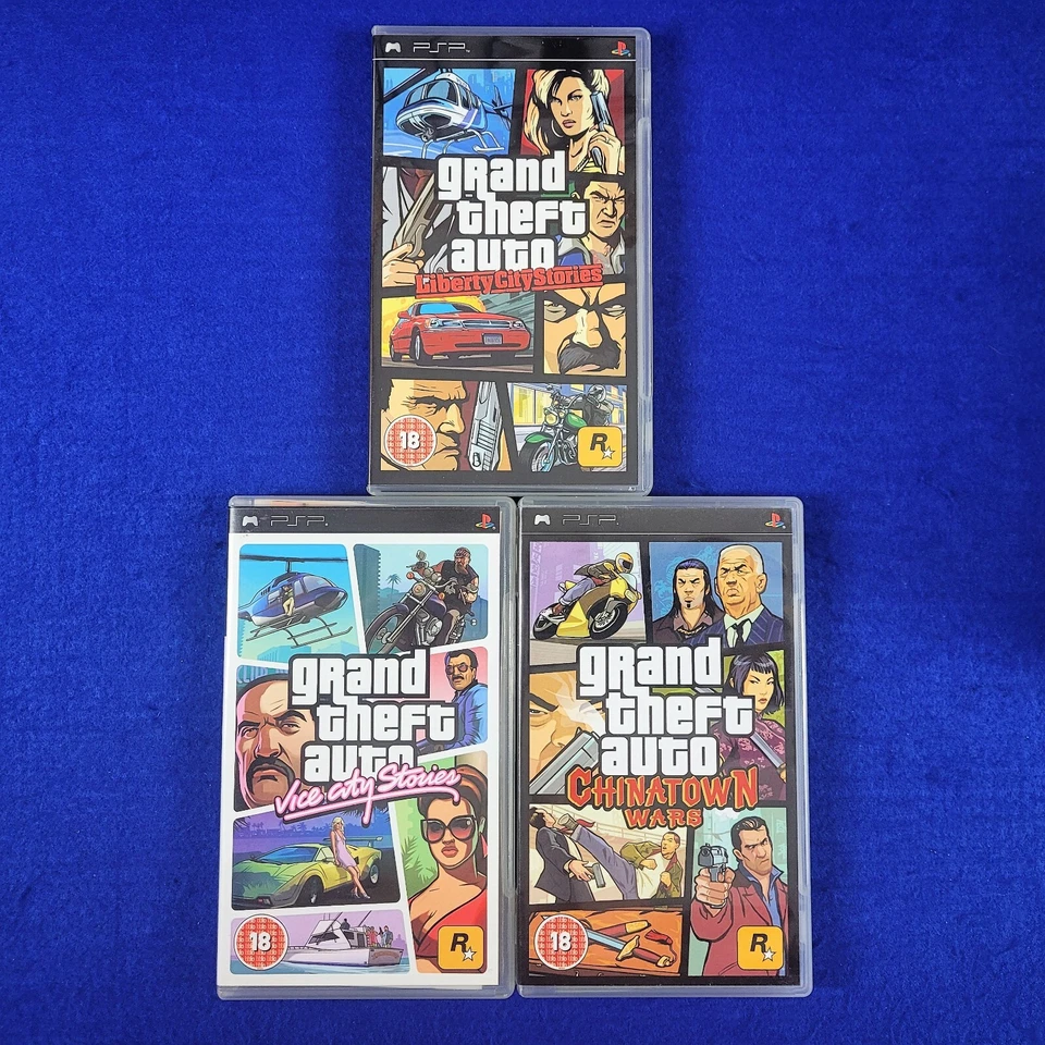 psp GRAND THEFT AUTO Games W/WO MAPS (Works On US Consoles) -Make Your Selection - Image 1 of 1
