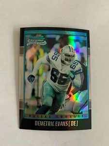 2001 Bowman Chrome #210 Demetric Evans RC 1870/1999 - Dallas Cowboys - Picture 1 of 2