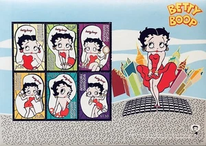 ANTIGUA BETTY BOOP STAMPS SHEET OF 6 MNH 2006 COMICS ANIMATED CARTOON CHARACTER - Picture 1 of 1
