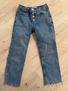 Abercrombie Girls Size 9/10 High Rise Straight Long - Picture 1 of 3