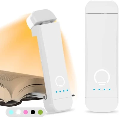 Leselampe Buch Klemme Augenschonende Buchlampe 3 Farben Dimmbar Aufladbar C855 - Bild 1 von 4