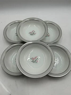 6) ENSALADERAS/SOPA NORITAKE LILYBELL #5556 EN MUY BUENA CONDICIÓN Foto 1 de 4