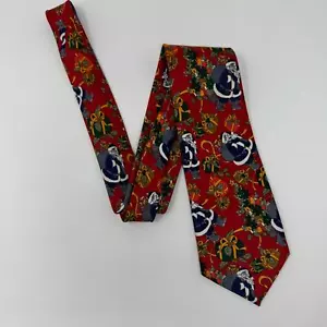 Vintage Rene' Chagal handgefertigte Weihnachtsmann Krawatte, Polyester, Urlaub, Weihnachten - Bild 1 von 8