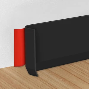 Flexible Wall Baseboard Molding Trim, Self-Adhesive Rubber Baseboard for Walls, - Picture 1 of 12